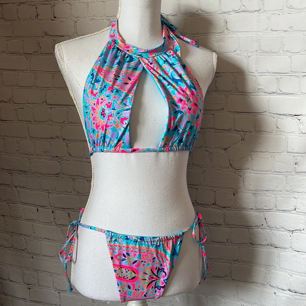 FRANKIES BIKINIS SCARF PRINT BIKINI (top & bottoms)